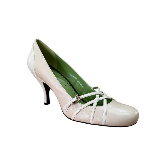 Kenneth Cole Reaction Hanna Stasia Ivory Round Toe Pump Women’s Size 10M - Picture 4 of 10